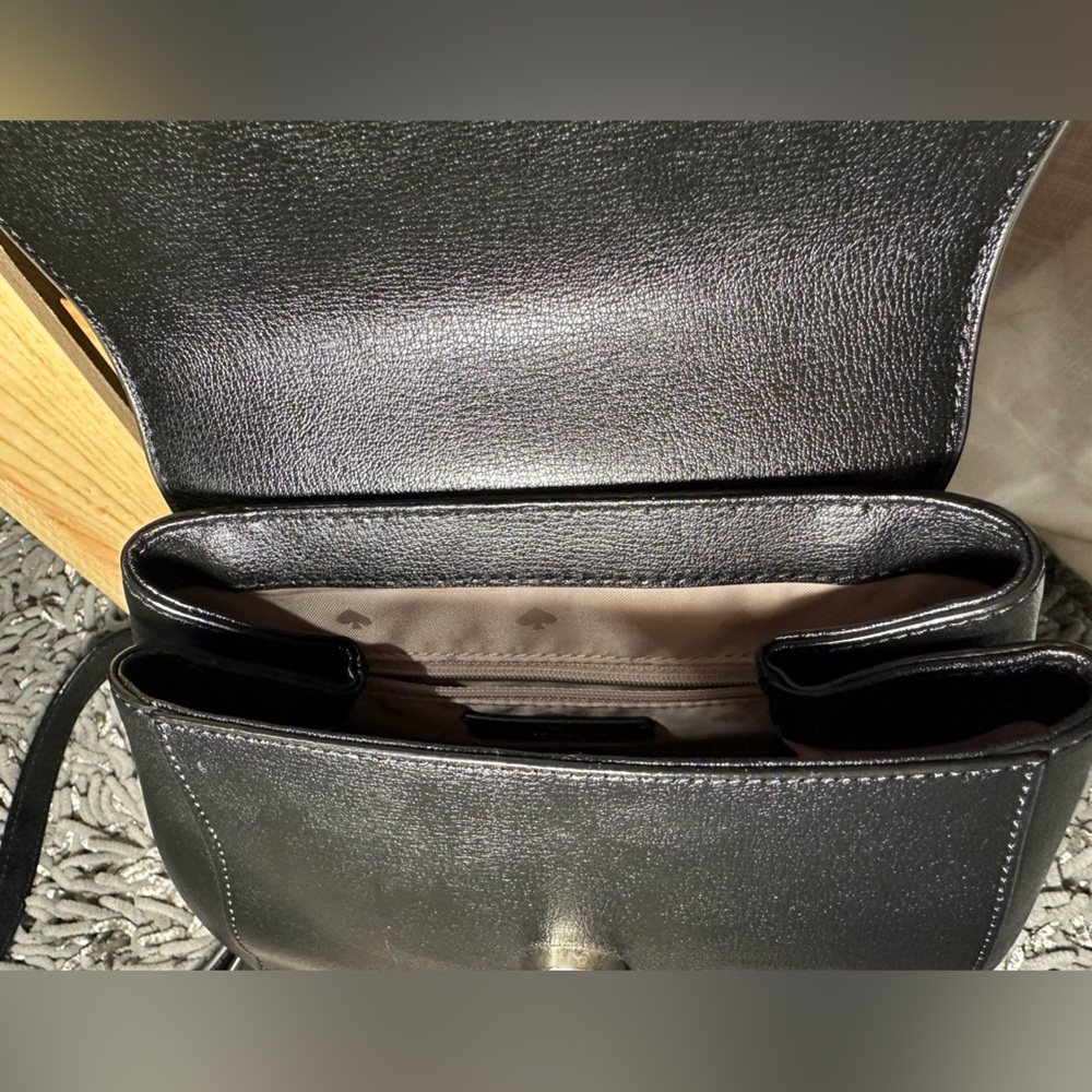 Kate Spade New York Adel Flap Leather Backpack Shoulder Bag, Medium - Black - Picture 8 of 15